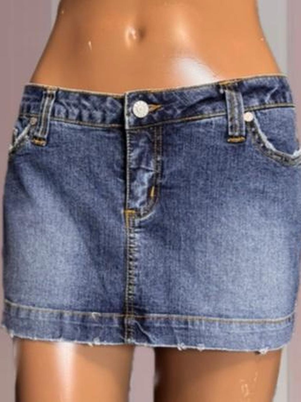 Bongo Y2K Denim Mini Skirt - Picture 2 of 4
